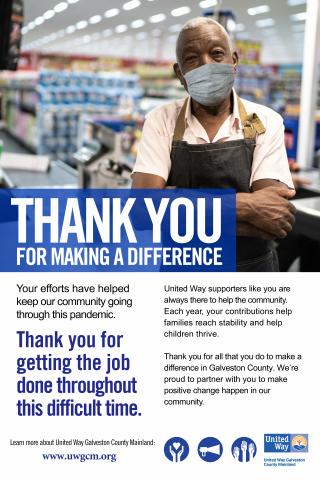 Thank You Essential Worker Poster